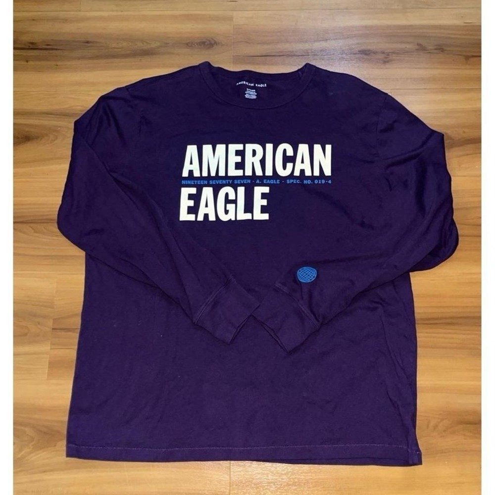Mens American Eagle Crewneck Long‎ Sleeve Shirt